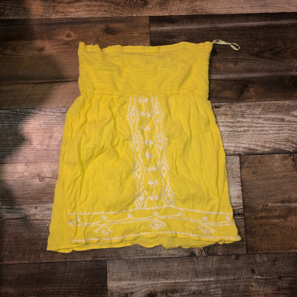 Strapless long shirt